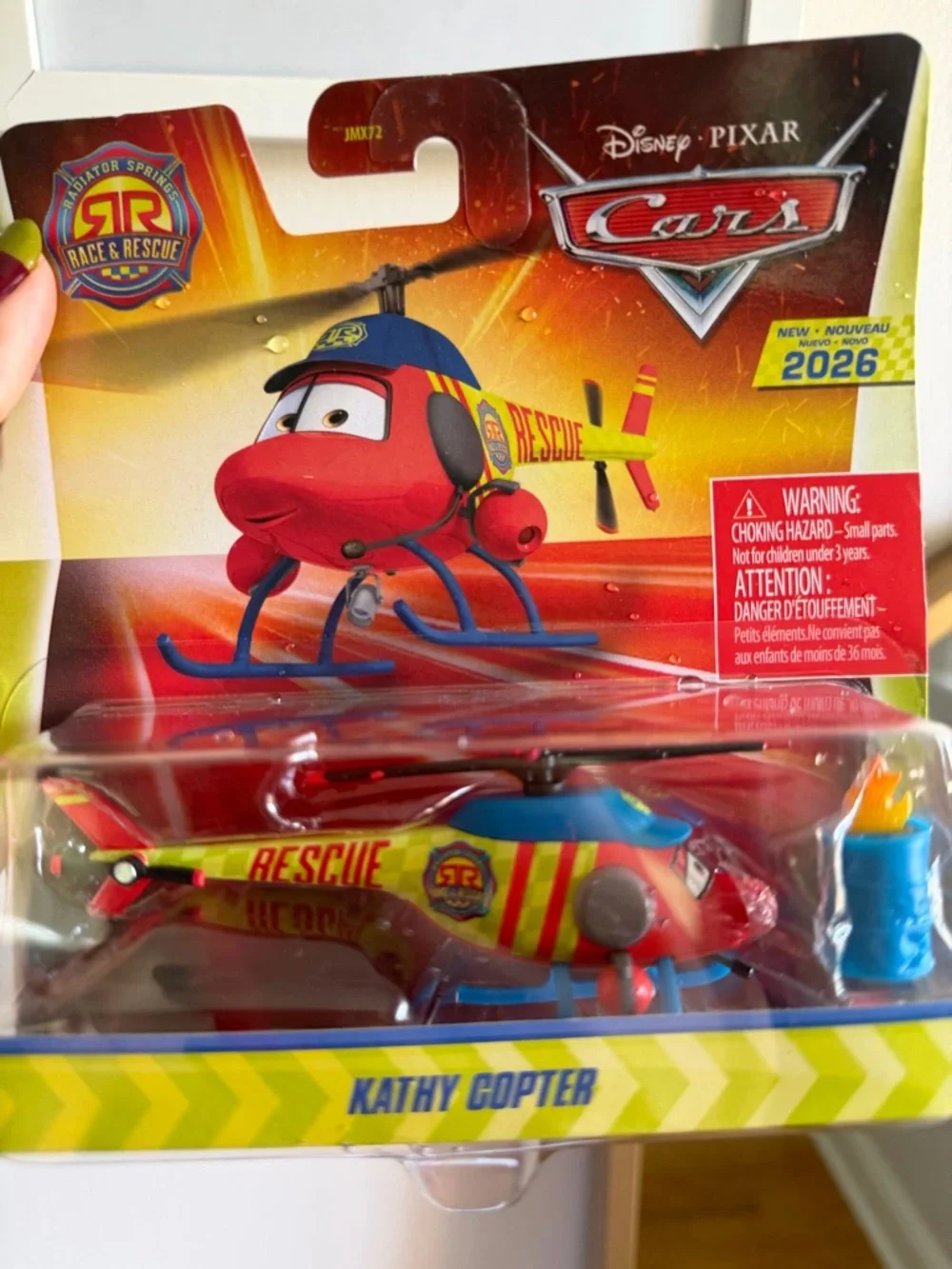 Mattel Disney Pixar Cars Kathy Copter Toy - Red & Yellow